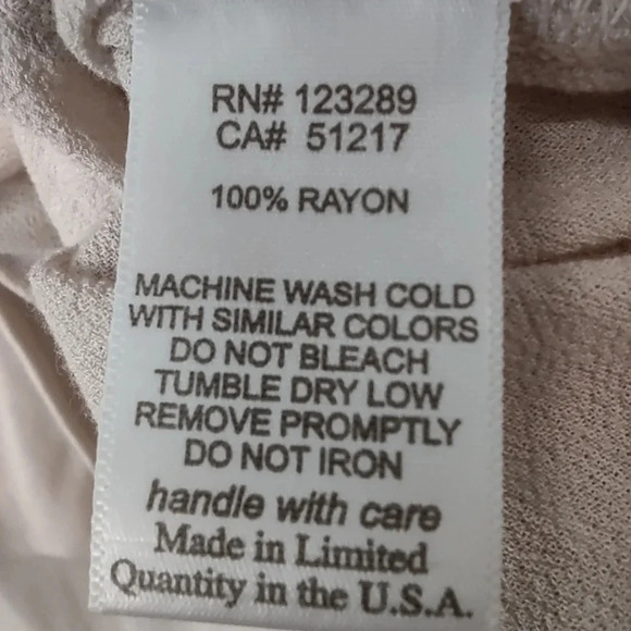 Michael Lauren Keller women's XS cream button down long sleeve blouse NWT - Picture 5 of 6